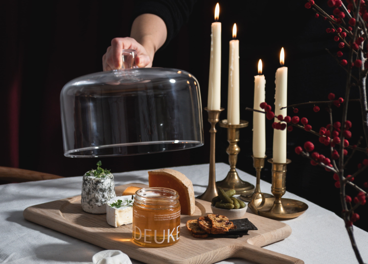 Deukes monofloral honey | LSA cheeseboard | Cheese Pairing